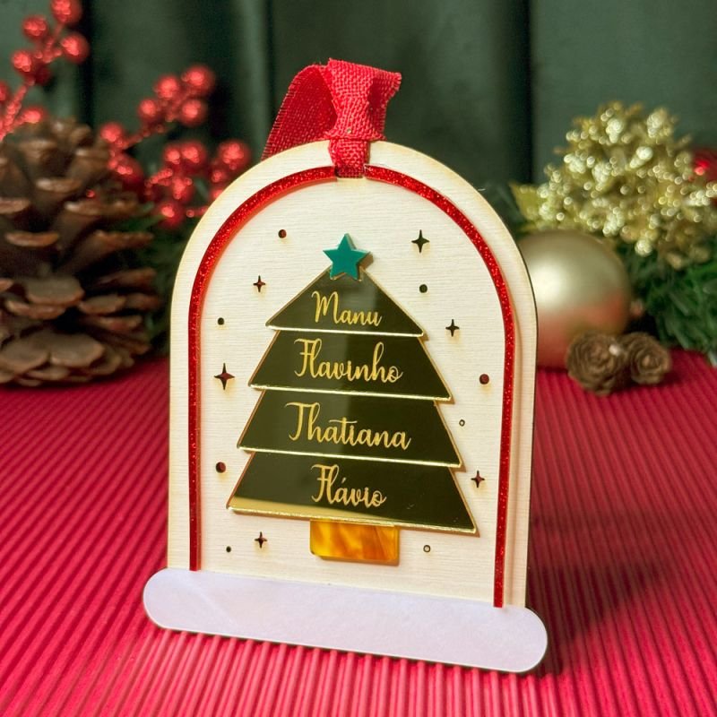 Globo com Árvore de Natal Personalizado