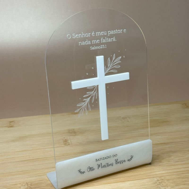 Placa Crucifixo - Lembrancinha