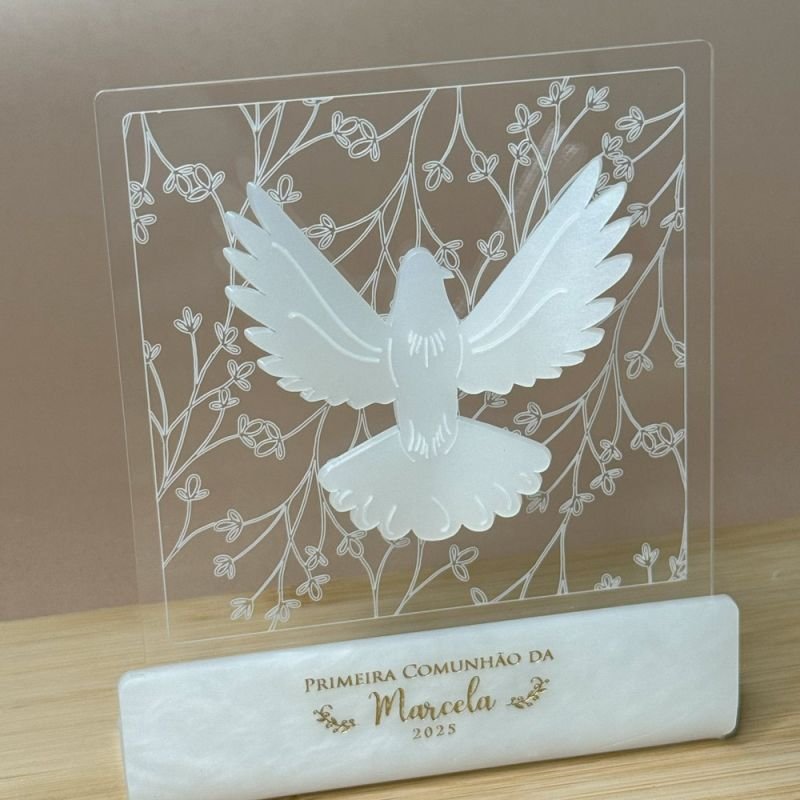Placa Divino em Madrepérola