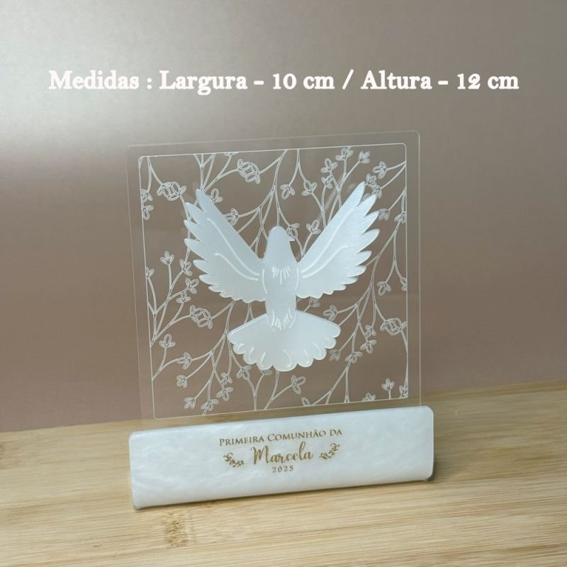 Placa Divino em Madrepérola