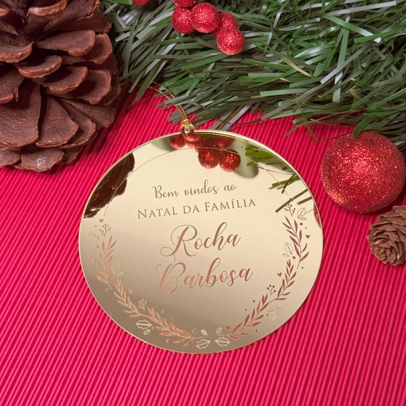 Placa para Guirlanda - Redonda