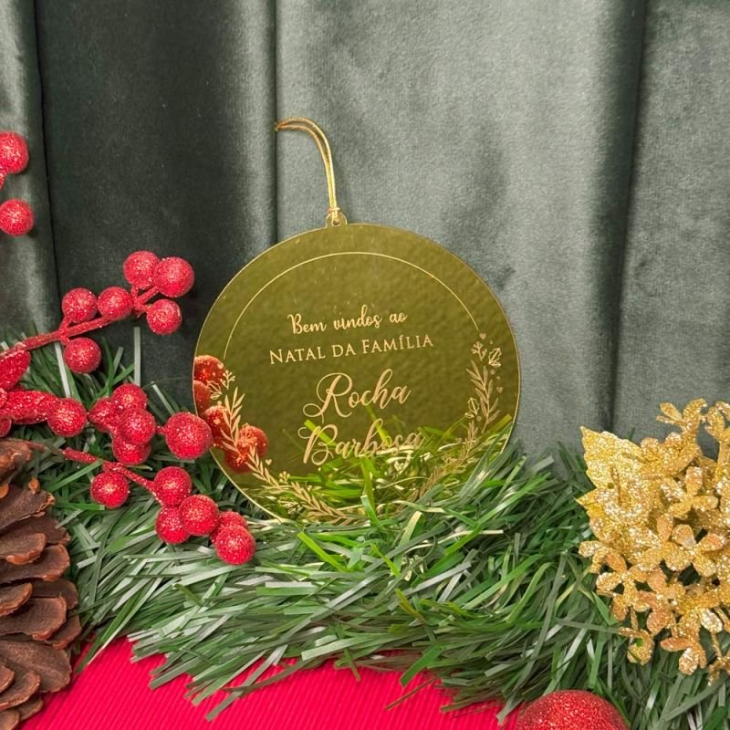 Placa para Guirlanda - Redonda